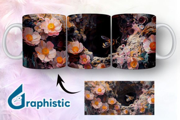 Bee Floral Break Through Mug Wrap 20 Review