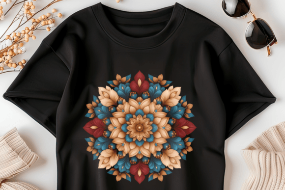 Boho Mandala Floral Sublimation Graphics for Creative Sellers
