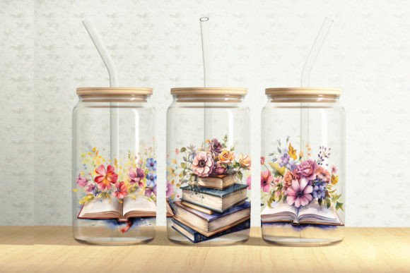 Floral Books Tumbler Wrap Embroidery Design Review